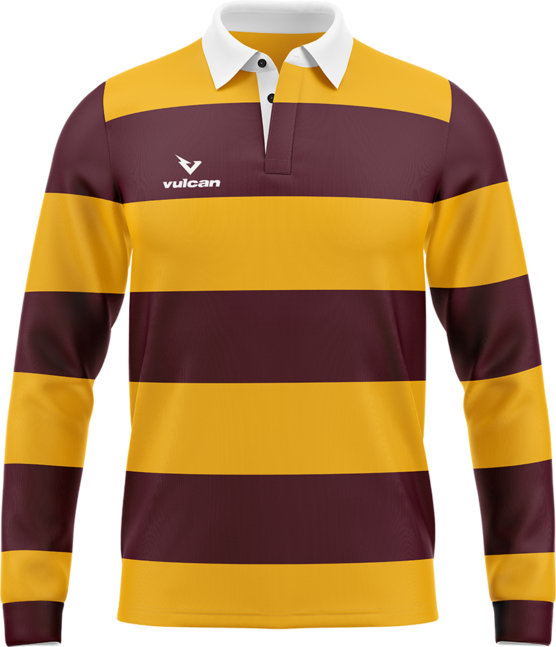 Maroon and amber bespoke traditional shirt