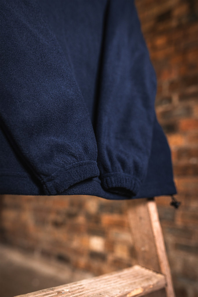 Leek Retro Quarter Zip Cuff Detail