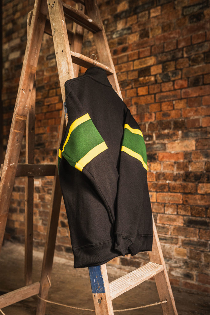 Mellish Retro Quarter Zip Back View
