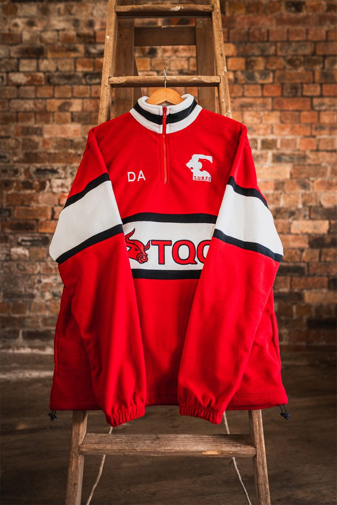 Retro Quarter Zip Fleece Front View